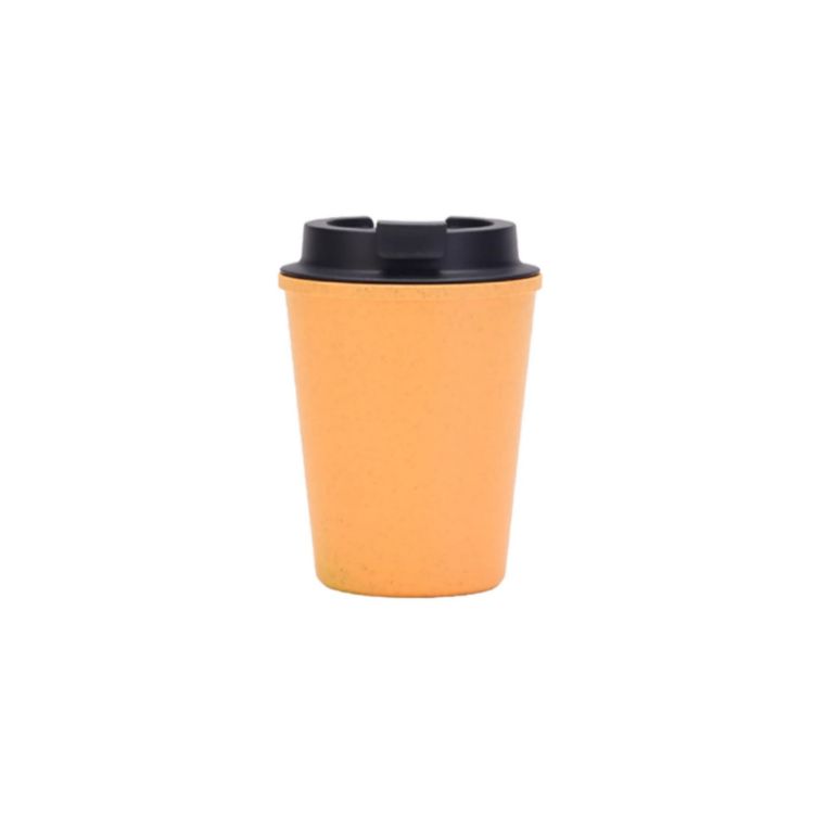 Picture of 350ML Double Wall Wheat Straw Water Cup with Lid