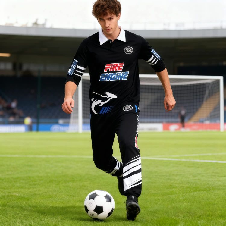 Picture of Highly Customized Three-Quarter Sleeve Football Jersey