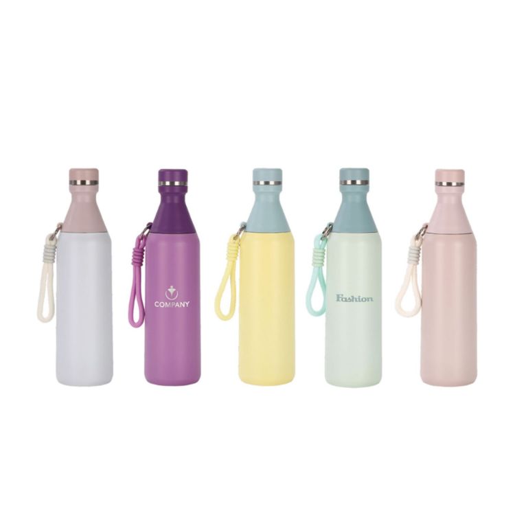 Picture of 500ML Stainless Steel 2 in 1 Double Wall Slim Bottle