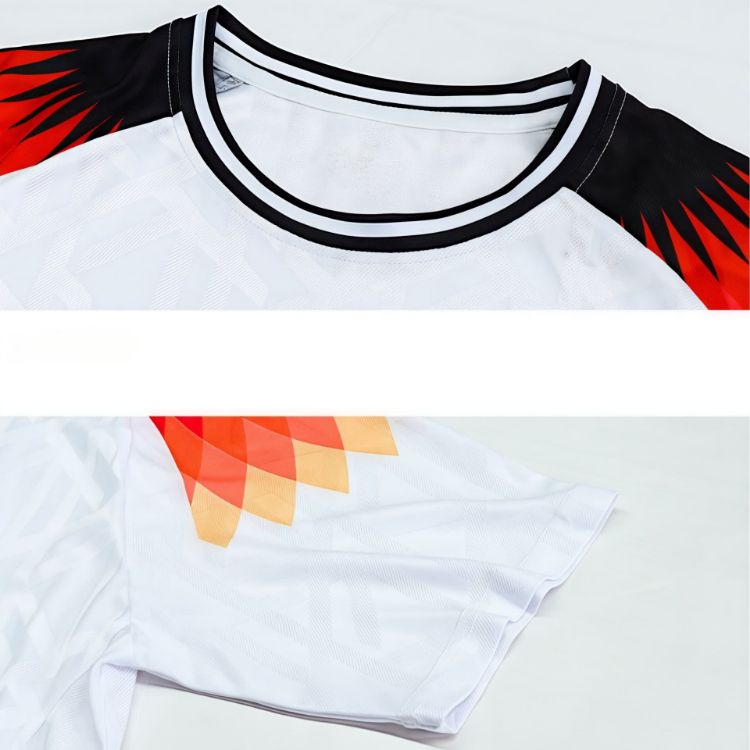 Picture of 100% Polyester Sublimated Breathable Crew Neck Raglan T-shirt