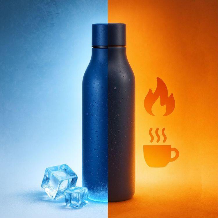 Picture of 550ML Thermal Powder Coated Drink Bottle
