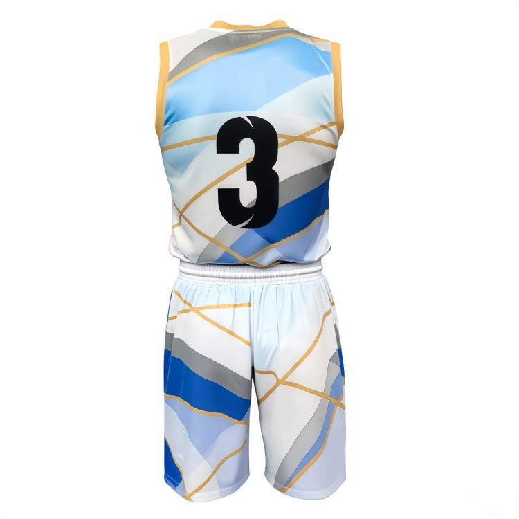 Picture of 100% Polyester Sublimated Breathable Small V-Neck Sleeveless Sport Jersey