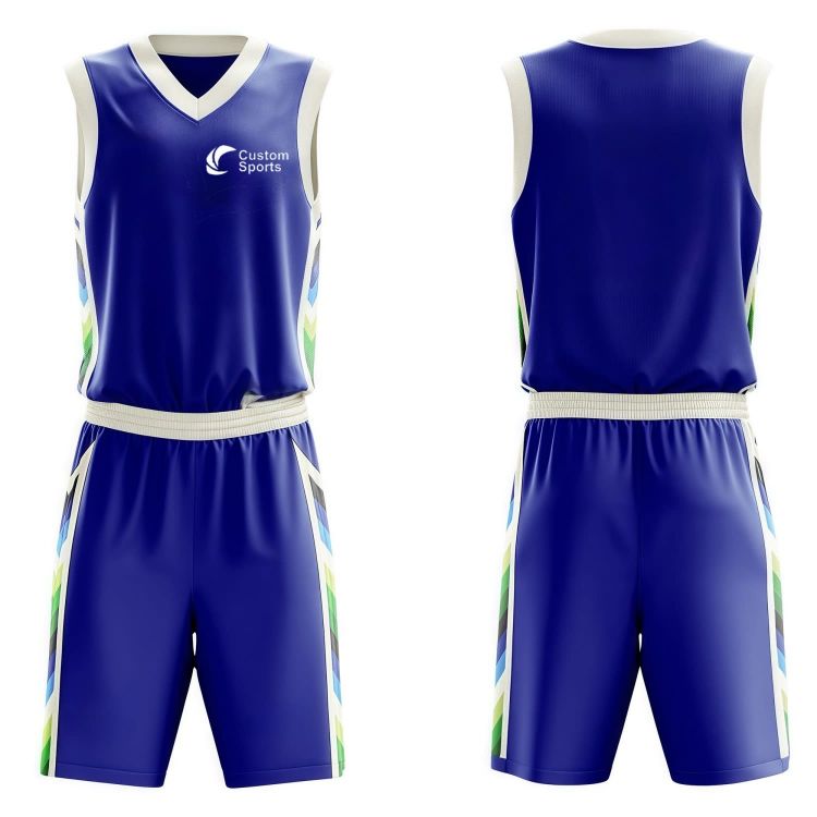 Picture of 100% Polyester Sublimated Breathable V-Neck Sleeveless Sport Jersey