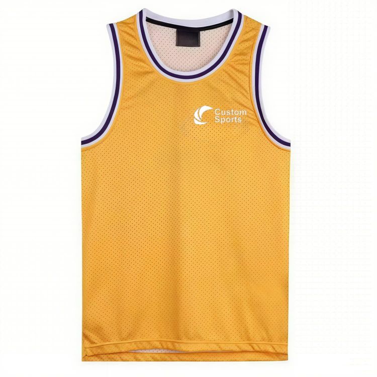 Picture of 100% Polyester Sublimated Crew Neck Sleeveless Sport Jersey