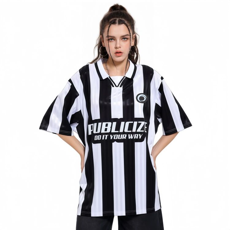 Picture of 100% Polyester Unisex Sublimation Loose Retro POLO Jersey