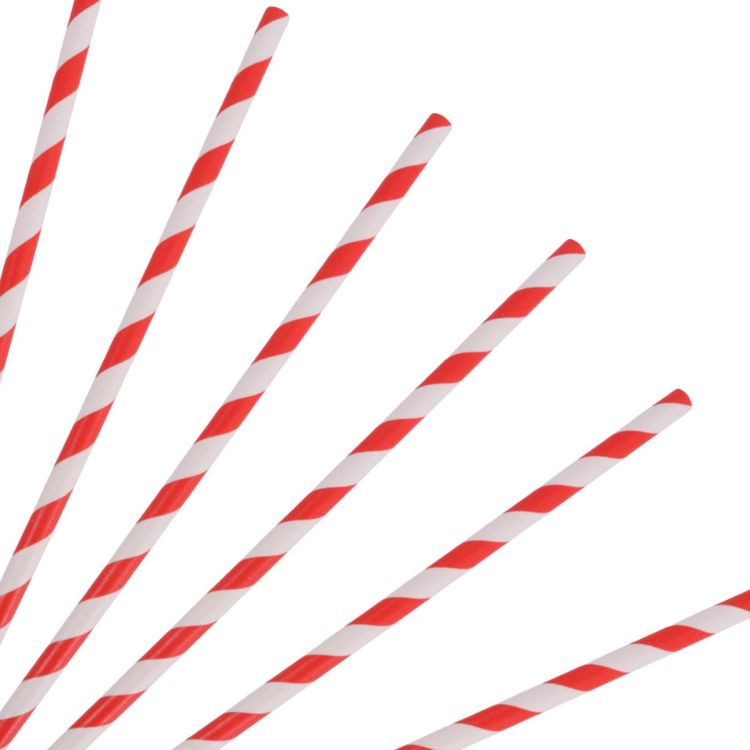 Picture of Disposable 3-ply Straight Drinking Paper Straw
