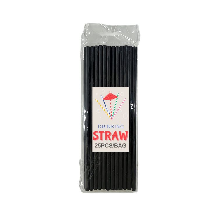 Picture of Disposable 3-ply Straight Drinking Paper Straw
