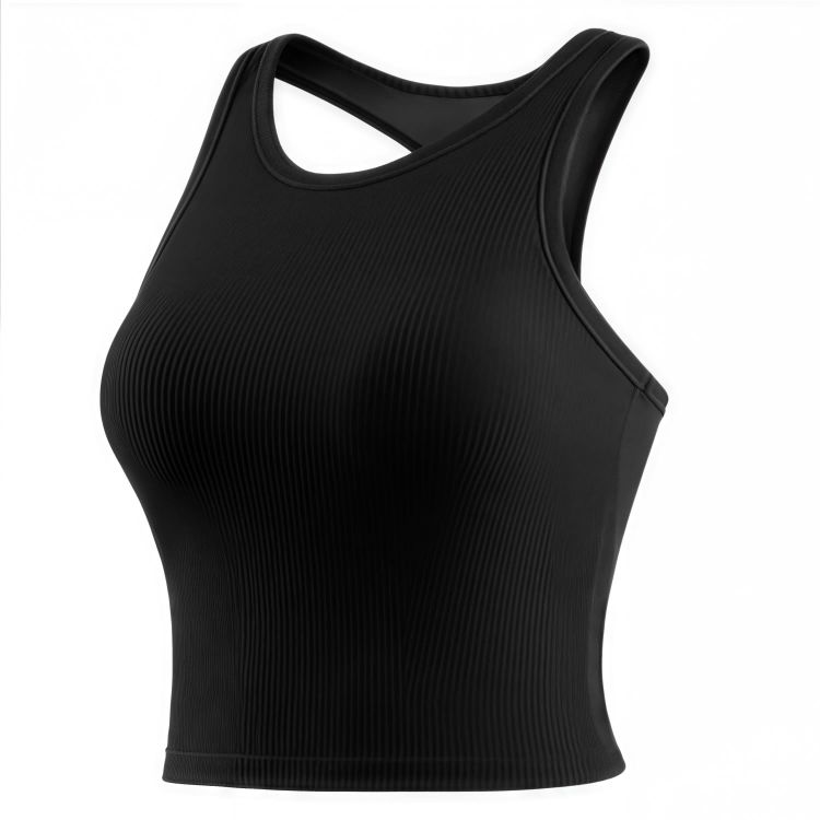 Picture of Women's Seamless Wide-Strap Racerback Yoga Bra Tank