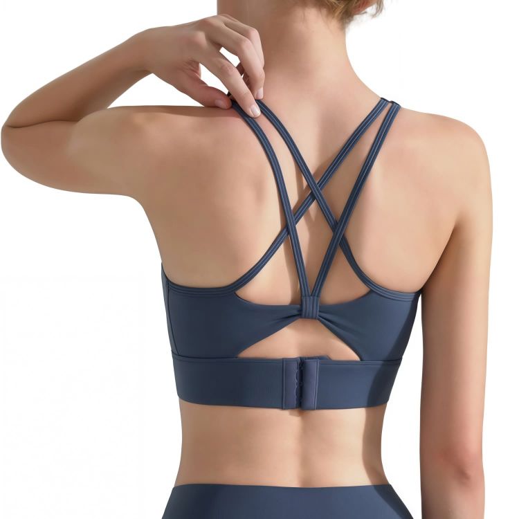 Picture of Women's Cross Back Yoga Crop Bra Tank