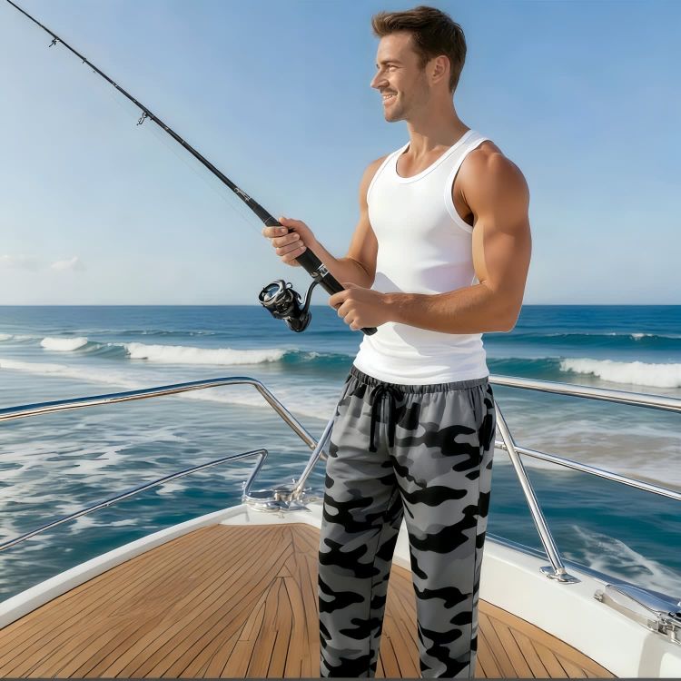 Picture of Men's 100% Polyester Breathable Quick-Drying Fishing Pants