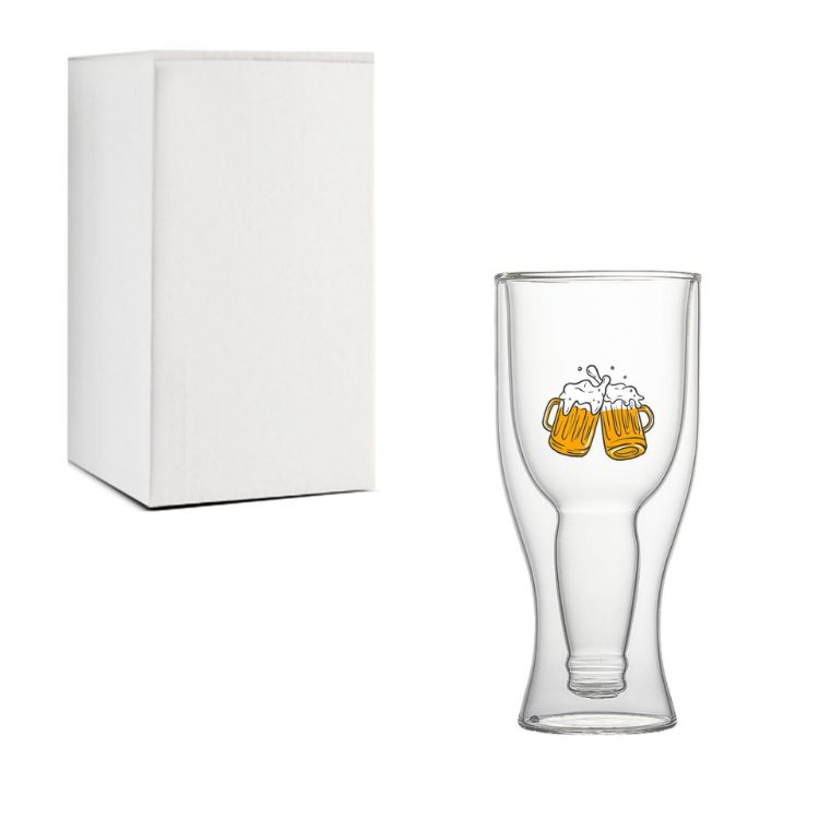 Picture of Beer Bottle Double Wall Glass
