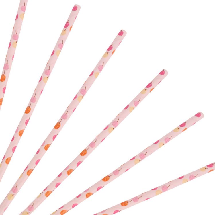 Picture of Custom Disposable 4-ply Straight Drinking Paper Straw