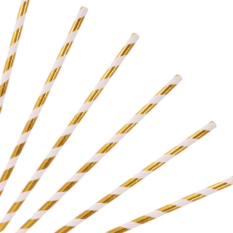 Picture of Custom Disposable 4-ply Straight Drinking Paper Straw