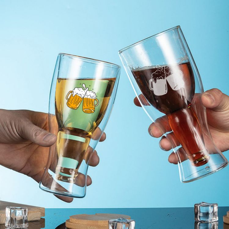 Picture of Beer Bottle Double Wall Glass