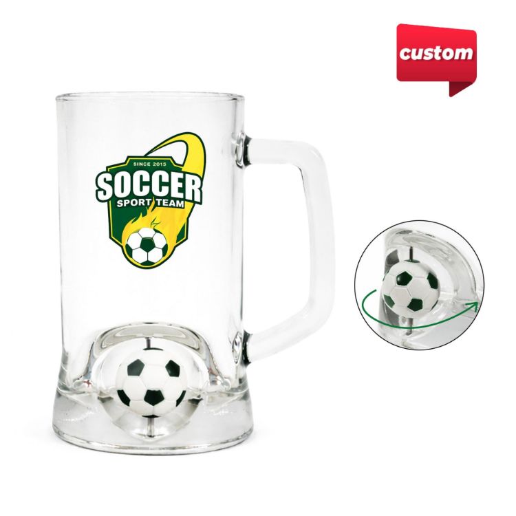Picture of Beer Glass with Custom Spinner Toy