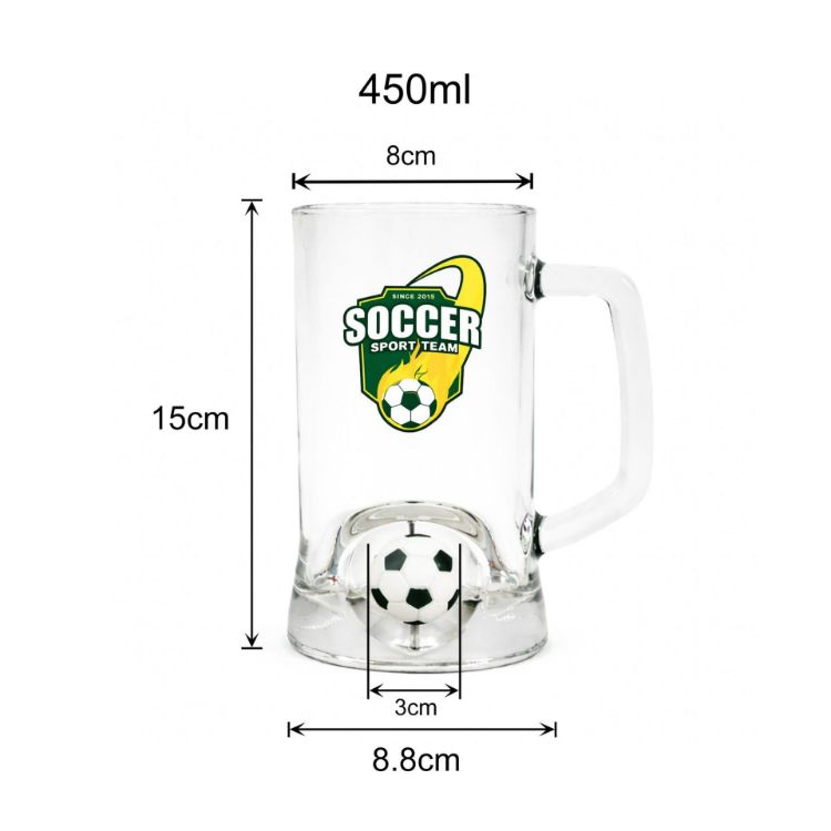 Picture of Beer Glass with Custom Spinner Toy