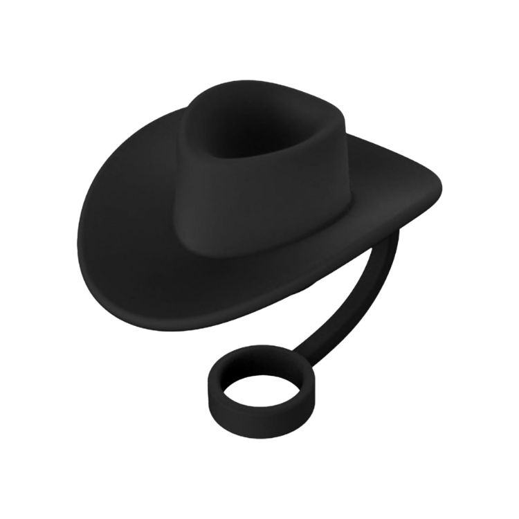 Picture of Cowboy Hat Silicone Straw Cover