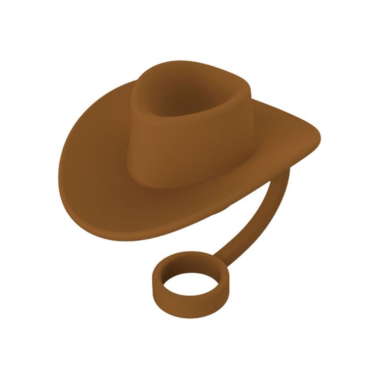 Picture of Cowboy Hat Silicone Straw Cover