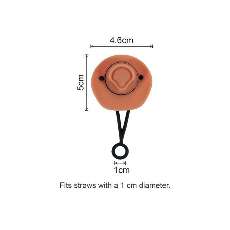 Picture of Brim Hat Silicone Straw Cover