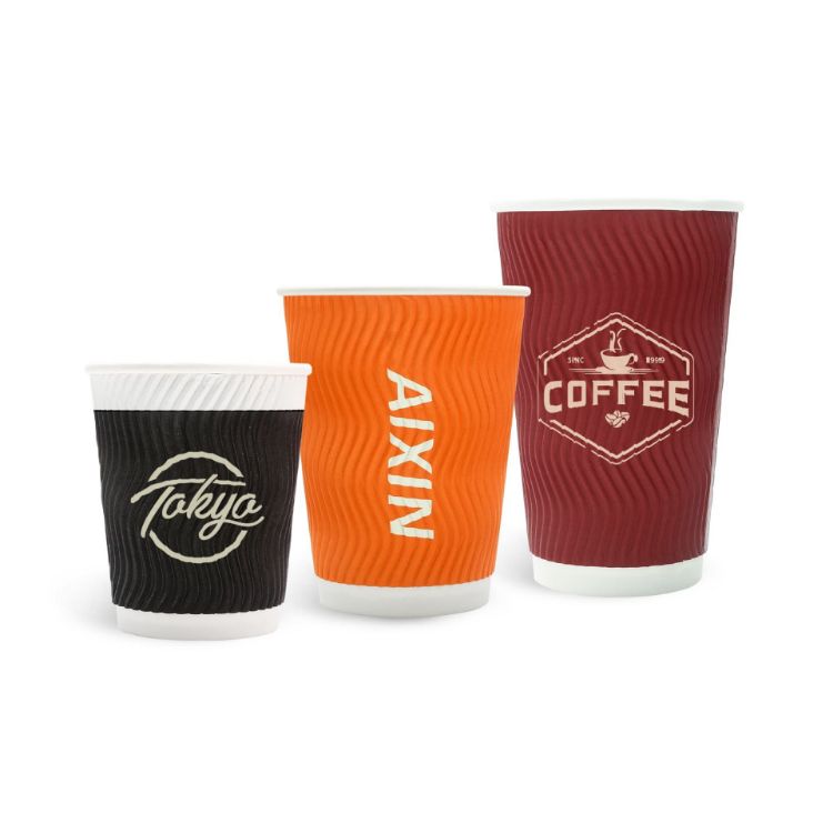 Picture of Custom Disposable Corrugated Double Wall Paper Cups