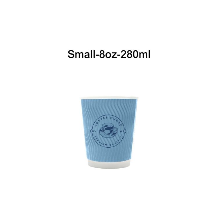 Picture of Home Compostable Aqueous Corrugated Double Wall Paper Cups