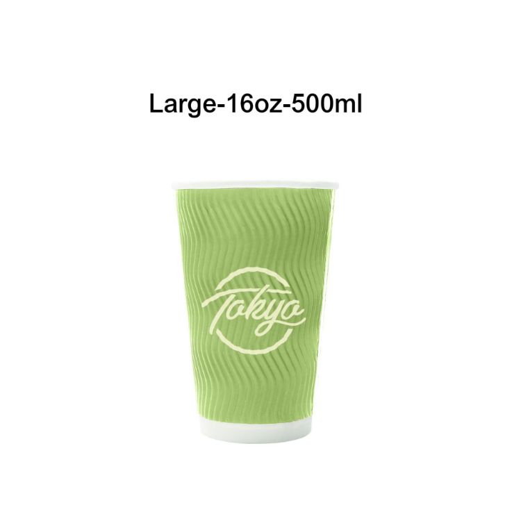 Picture of Home Compostable Aqueous Corrugated Double Wall Paper Cups