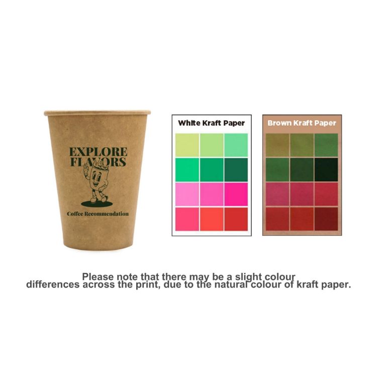 Picture of PLA Single Wall Compostable Kraft Paper Cups
