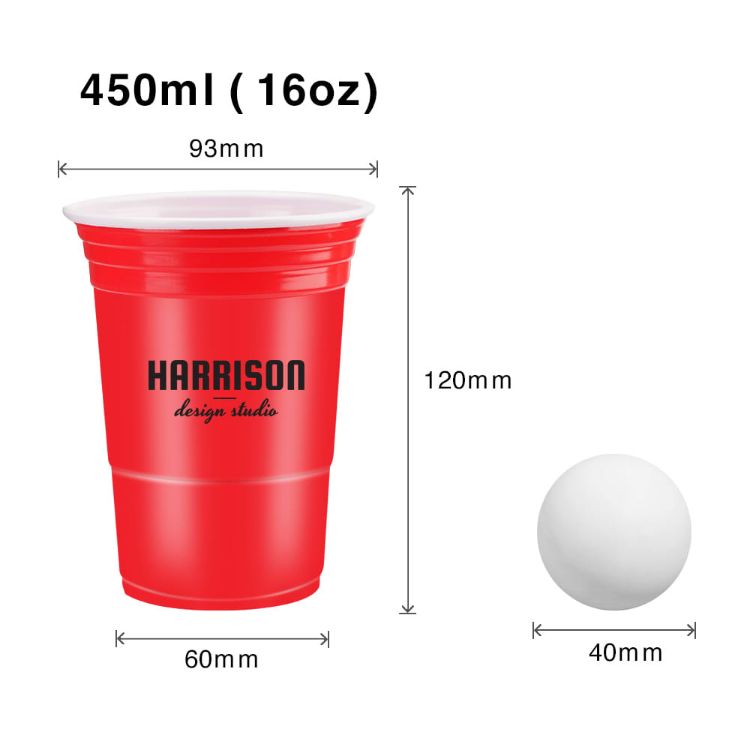 Picture of Beer Pong Party Cup Set