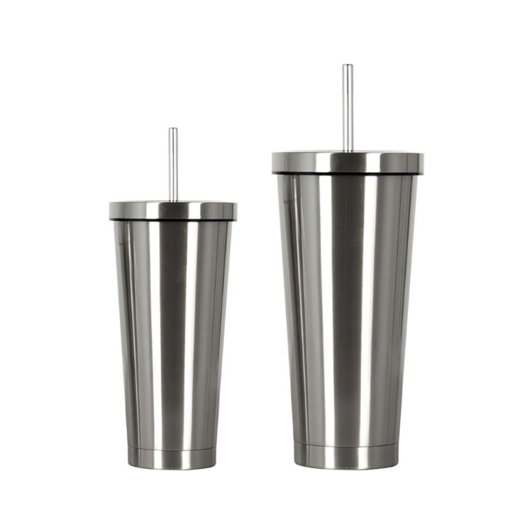 Picture of 480ML/650ML Double Wall Stainless Steel Tumbler with Straw