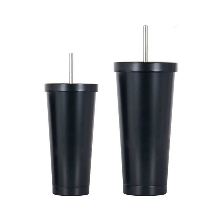 Picture of 480ML/650ML Double Wall Stainless Steel Tumbler with Straw