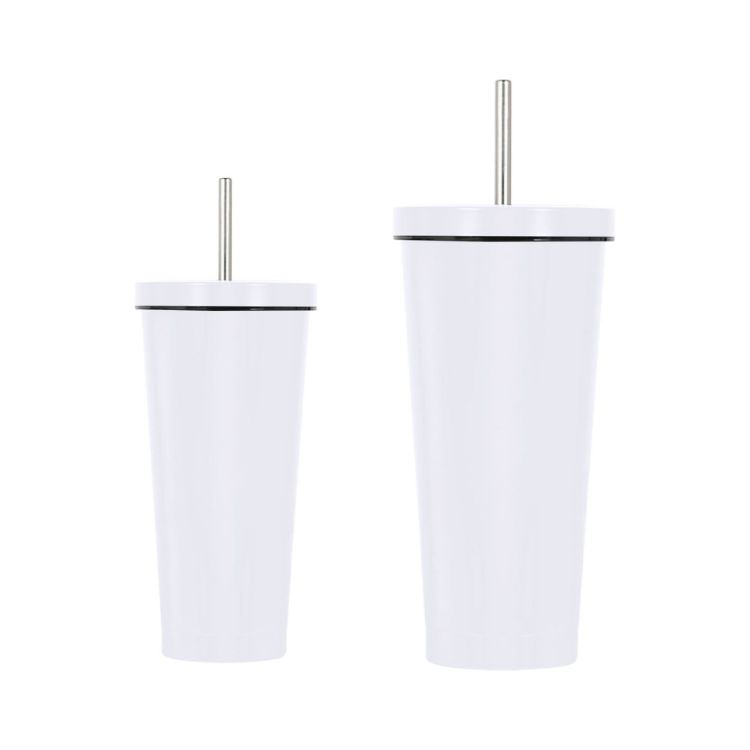 Picture of 480ML/650ML Double Wall Stainless Steel Tumbler with Straw