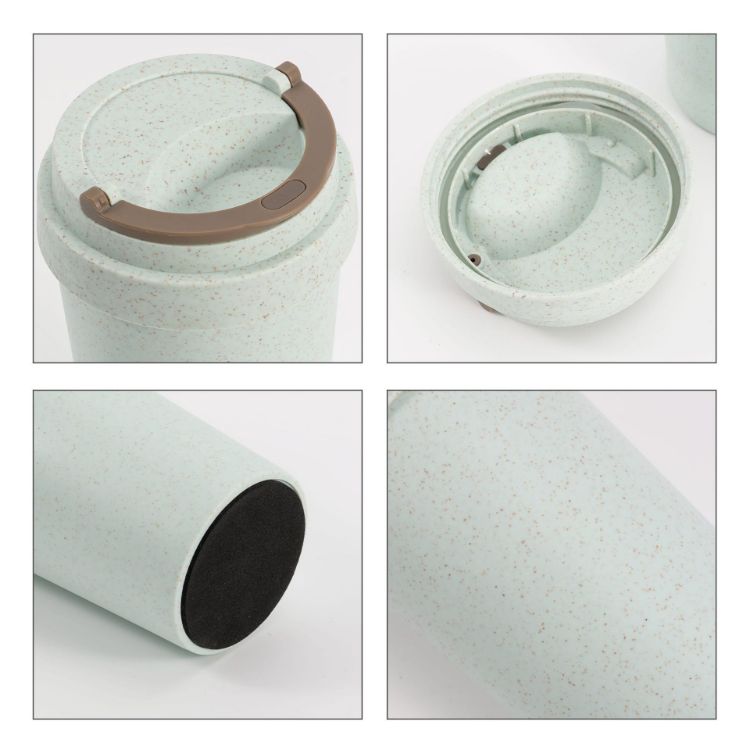 Picture of 360ML Double Wall Wheat Straw Water Cup