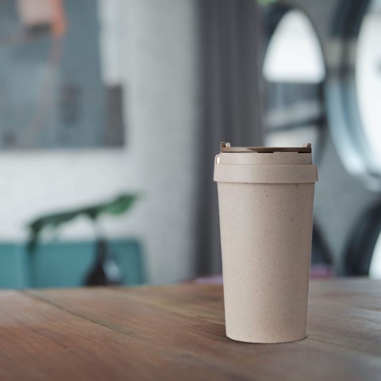 Picture of 360ML Double Wall Wheat Straw Water Cup