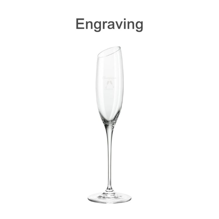 Picture of Slanted Champagne Glass