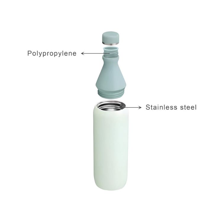 Picture of 500ML Stainless Steel 2 in 1 Double Wall Slim Bottle