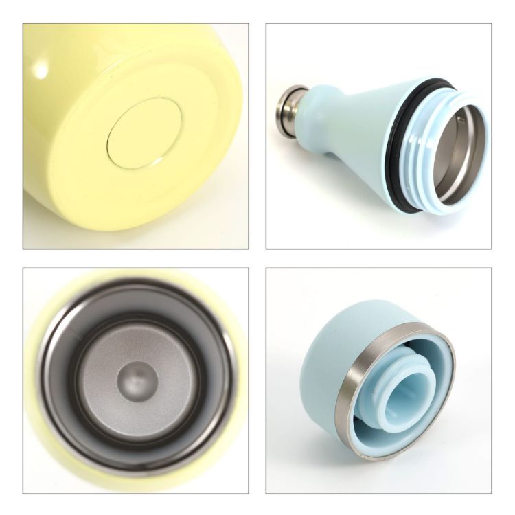 Picture of 600ML Stainless Steel 2 in 1 Double Wall Slim Bottle