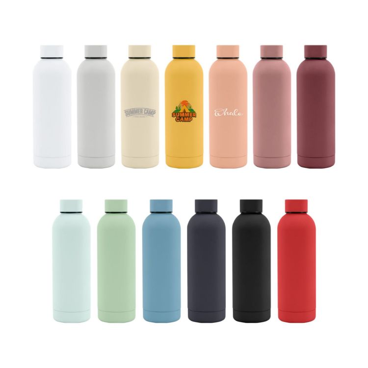 Picture of 500ML Rubber Coated Double Wall Drink Bottle