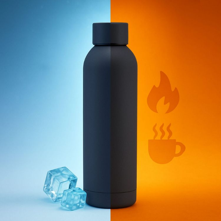 Picture of 500ML Rubber Coated Double Wall Drink Bottle