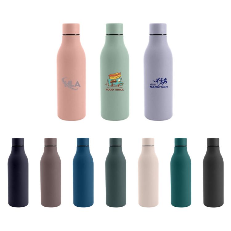 Picture of 550ML Thermal Rubber Coated Drink Bottle