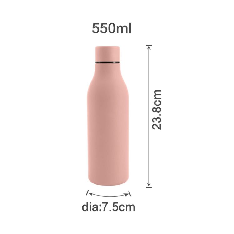 Picture of 550ML Thermal Rubber Coated Drink Bottle