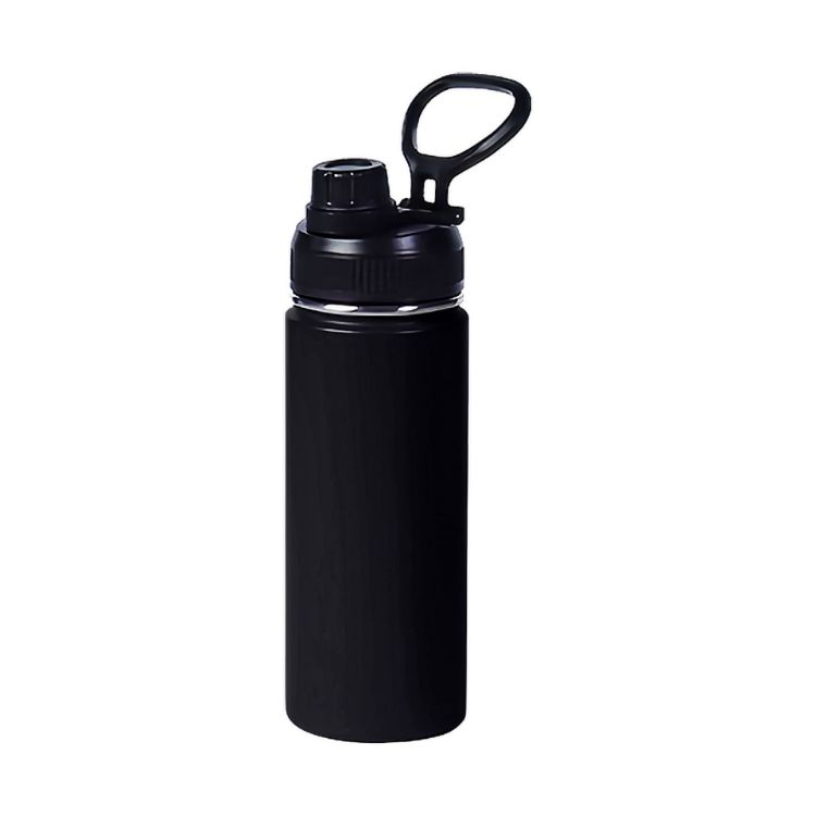 Picture of 450ML Stainless Steel Double Wall Vacuum Drink Bottle with Carry Handle