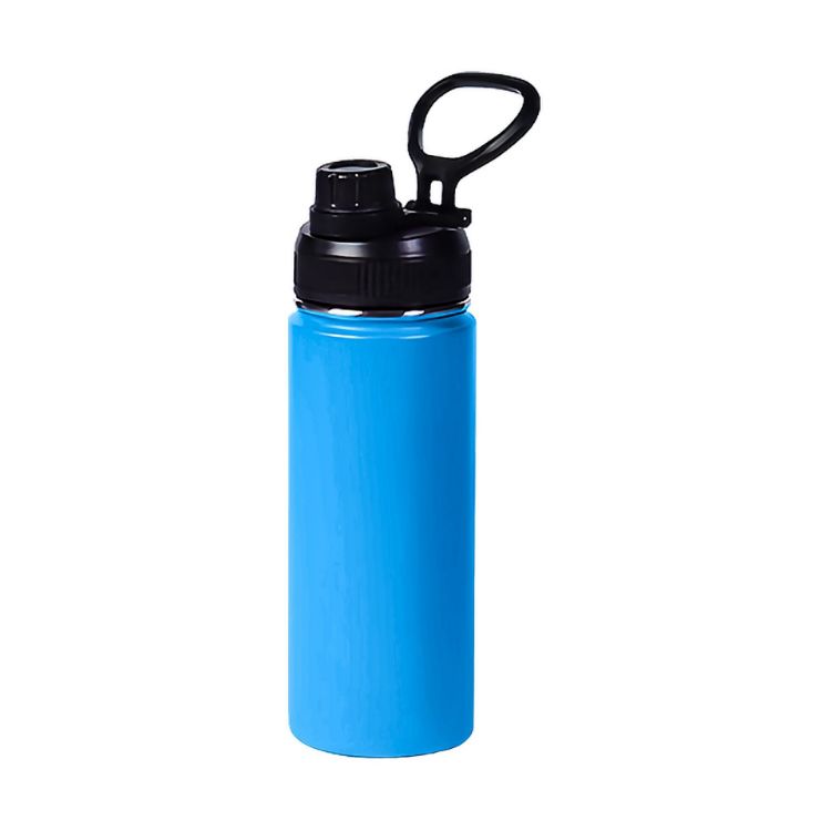 Picture of 450ML Stainless Steel Double Wall Vacuum Drink Bottle with Carry Handle