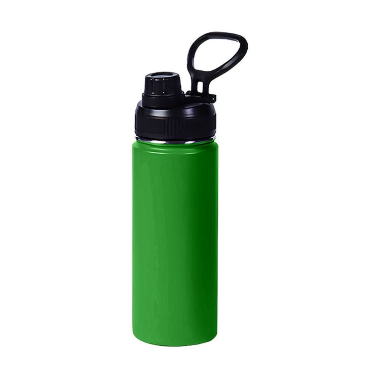 Picture of 450ML Stainless Steel Double Wall Vacuum Drink Bottle with Carry Handle