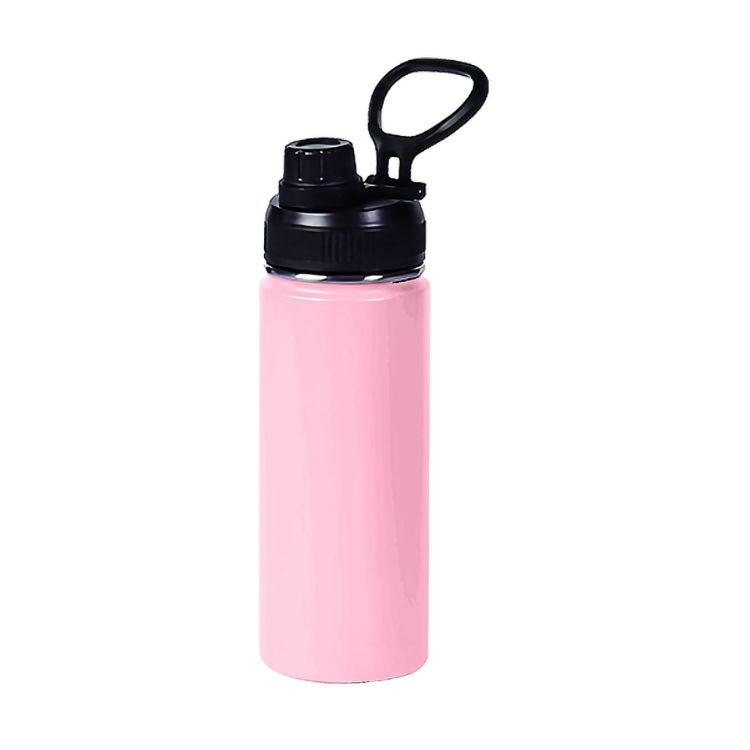 Picture of 450ML Stainless Steel Double Wall Vacuum Drink Bottle with Carry Handle