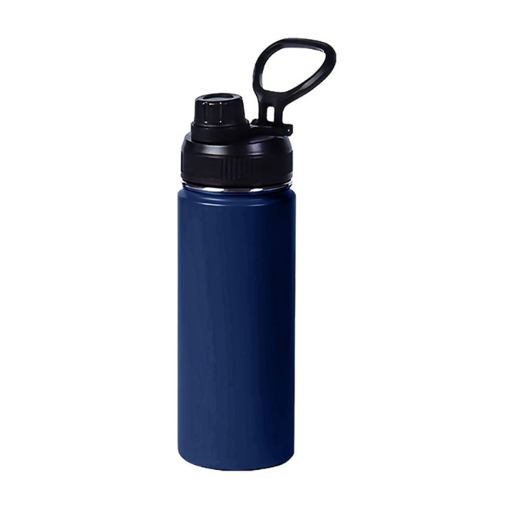 Picture of 450ML Stainless Steel Double Wall Vacuum Drink Bottle with Carry Handle