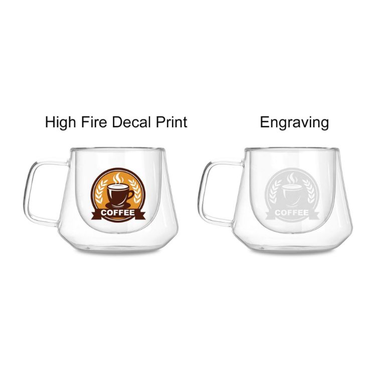Picture of Diamond Double Wall Glass Mug