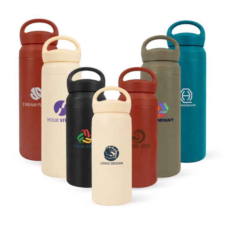 Picture of 350ML/500ML Double Wall Stainless Steel Drink Bottle with Handle