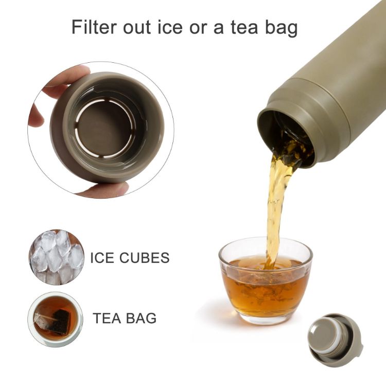 Picture of 350ML/500ML Double Wall Stainless Steel Drink Bottle with Handle