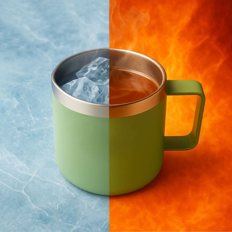 Picture of 450ML RCS Recycled Stainless Steel Office Coffee Cup