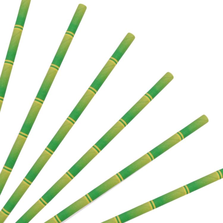 Picture of Disposable 3-ply Straight Drinking Paper Straw